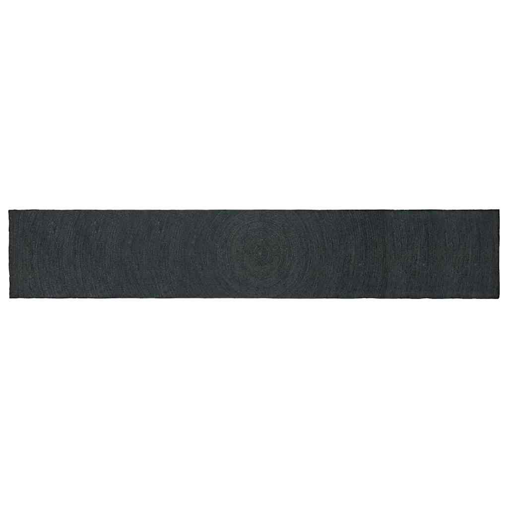 Tappeti per area Rettangolare Grigio scuro 80 x 400 cm Juta