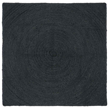 Tappeti per area Quadrato Grigio scuro 160 x 160 cm Juta