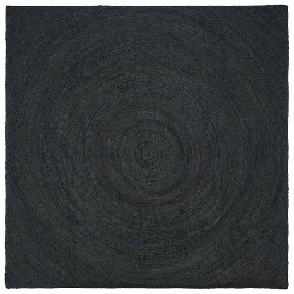 Tappeti per area Quadrato Grigio scuro 240 x 240 cm Juta
