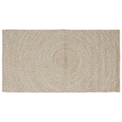 Tappeti per area Naturale e Bianco 100 x 200 cm Juta