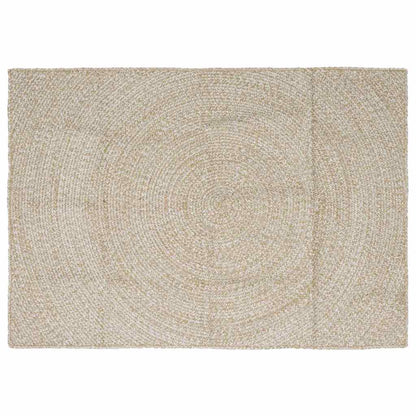Tappeti per area Naturale e Bianco 120 x 170 cm Juta