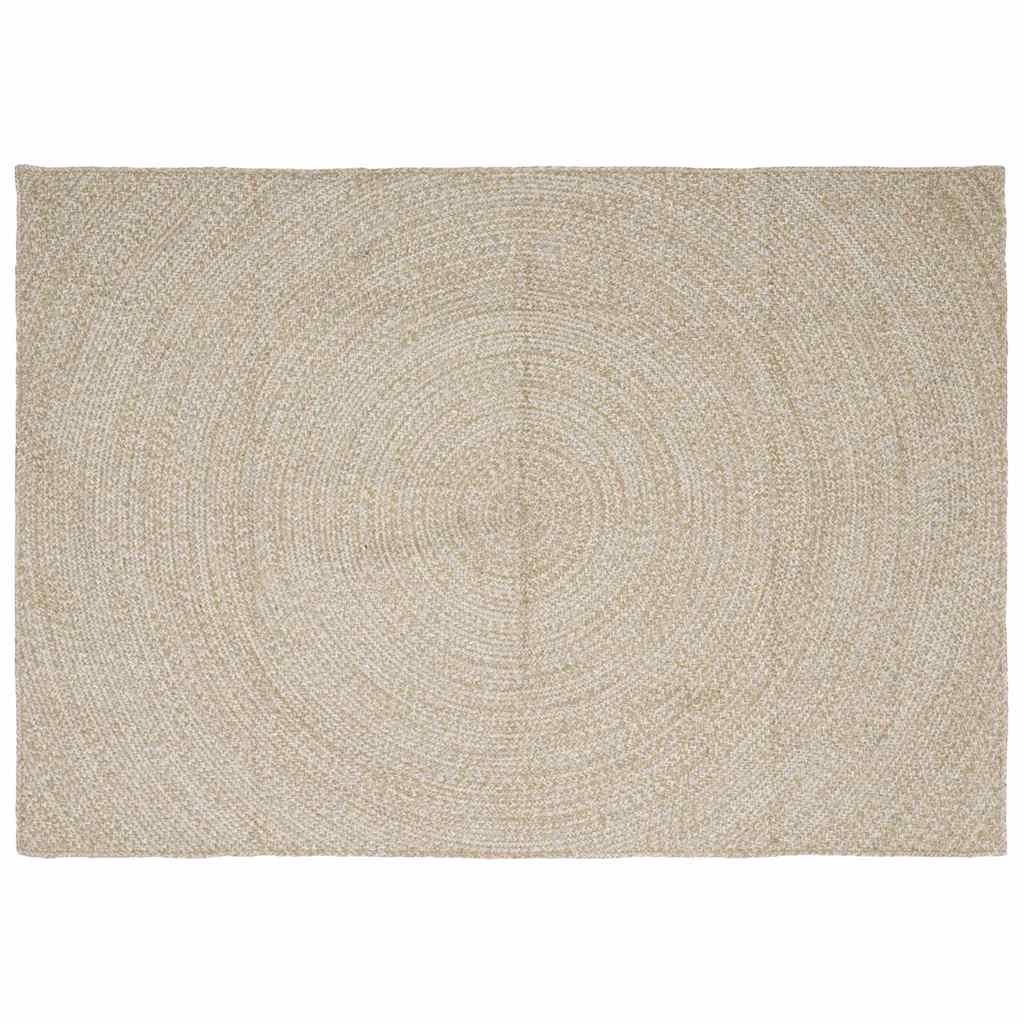 Tappeti per area Naturale e Bianco 240 x 340 cm Juta