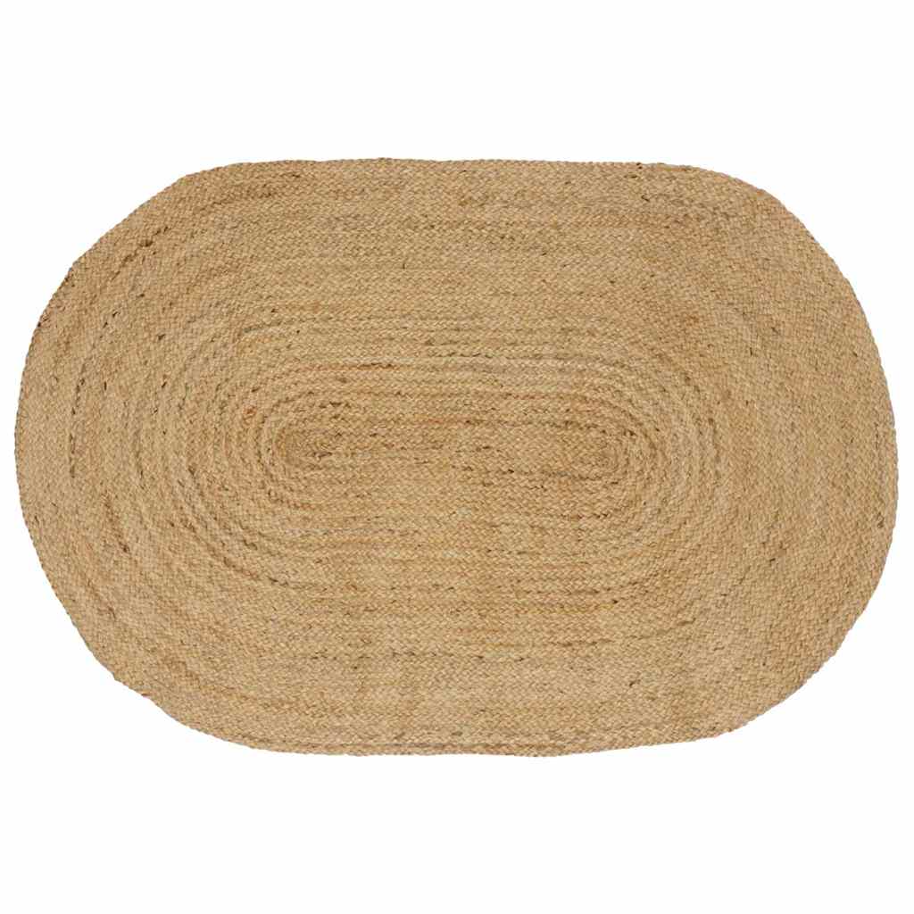 Tappeti per area Ovale Naturale 152 x 245 cm Juta