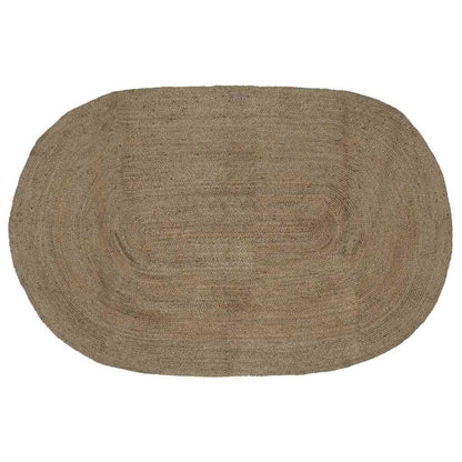 Tappeti per area Ovale Grigio 152 x 245 cm Juta