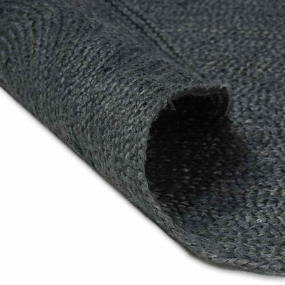 Tappeti per area Ovale Nero 205 x 305 cm Juta