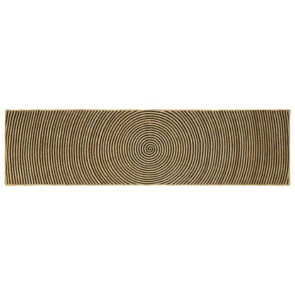 Tappeto Naturale e Nero 80 x 300 cm Juta