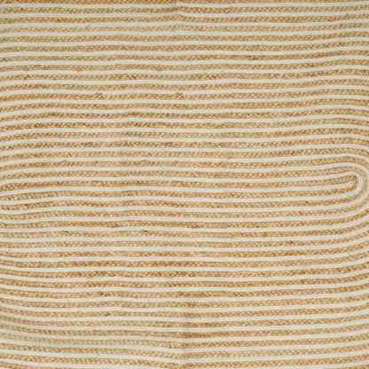 Tappeto Naturale e Bianco 122 x 183 cm Juta