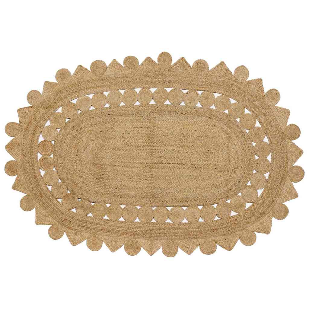 Tappeto Marrone 152 x 245 cm Juta