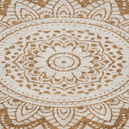 Tappeto in Juta Floreale Naturale 100 x 152 cm Juta