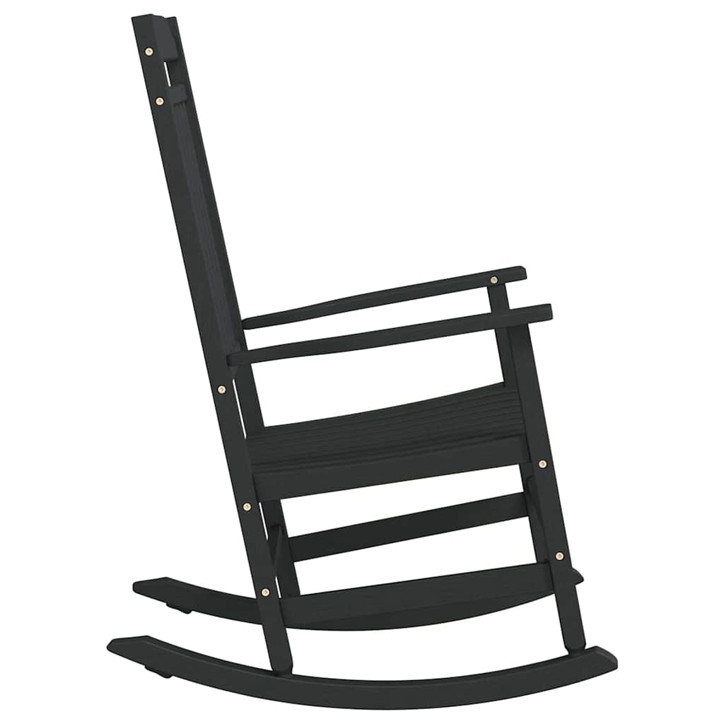 Sedia a dondolo Nero 84 x 65 x 114 cm Resina