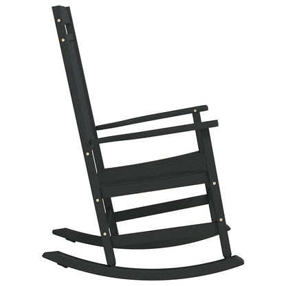 Sedia a dondolo Nero 84 x 65 x 114 cm Resina