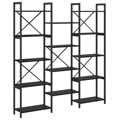 Libreria Rovere Nero 156 x 25 x 167 cm Legno multistrato