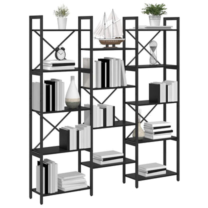 Libreria Rovere Nero 156 x 25 x 167 cm Legno multistrato