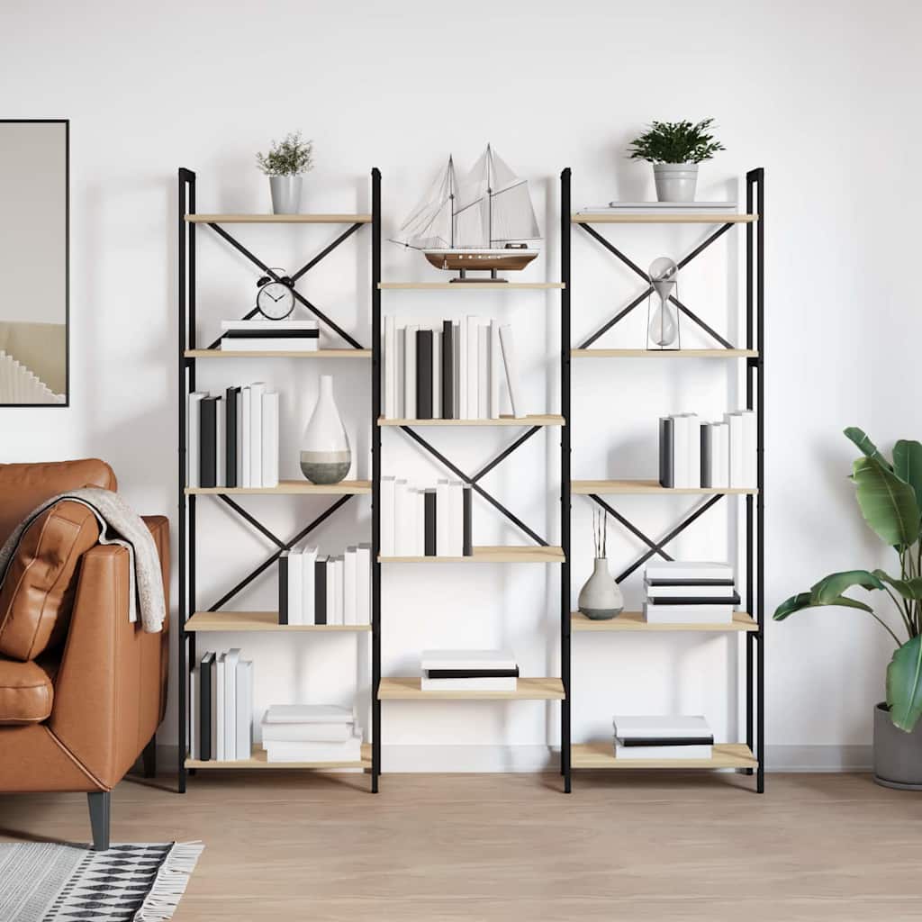 Libreria Rovere Sonoma 156 x 25 x 167 cm Legno multistrato