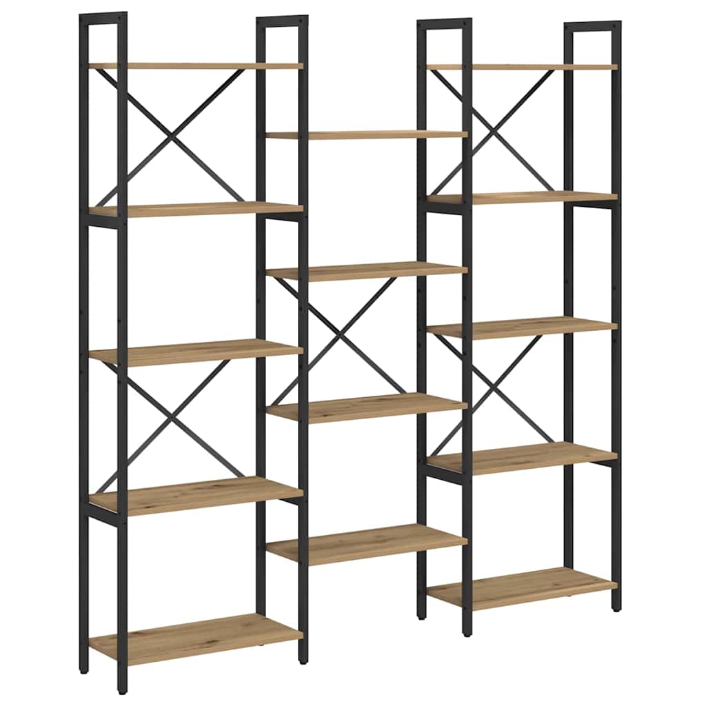 Libreria Rovere artigianale 156 x 25 x 167 cm Legno multistrato