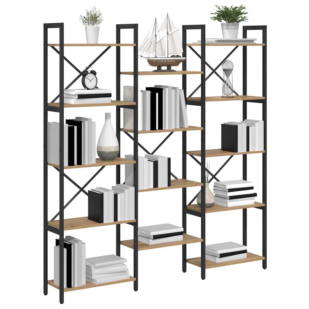 Libreria Rovere artigianale 156 x 25 x 167 cm Legno multistrato