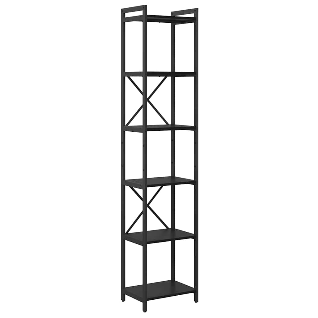 Libreria Rovere Nero 40 x 30 x 189,5 cm Legno multistrato