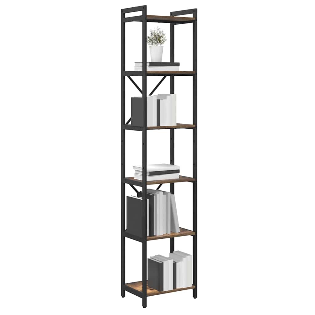 Libreria Rovere fumÃ© 40 x 30 x 189,5 cm Legno multistrato