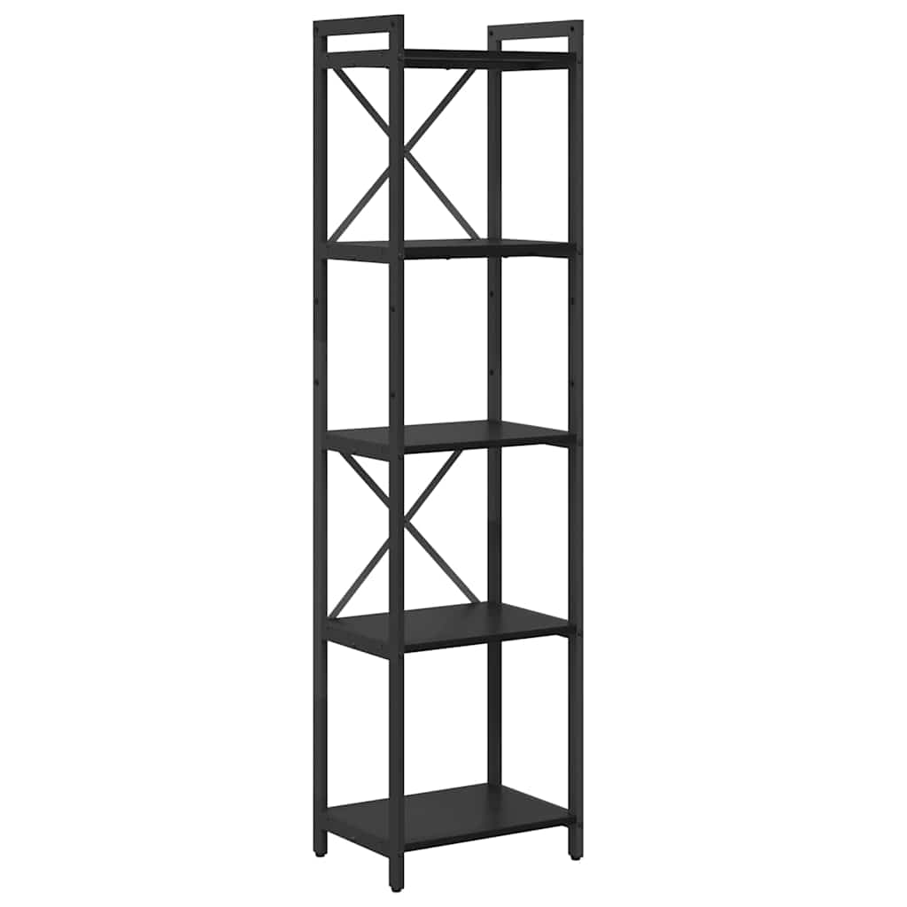 Libreria Rovere Nero 40 x 30 x 155 cm Legno multistrato