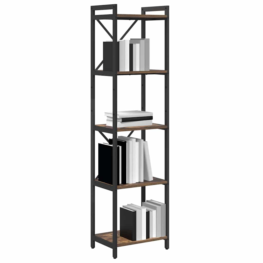 Libreria Rovere fumÃ© 40 x 30 x 155 cm Legno multistrato