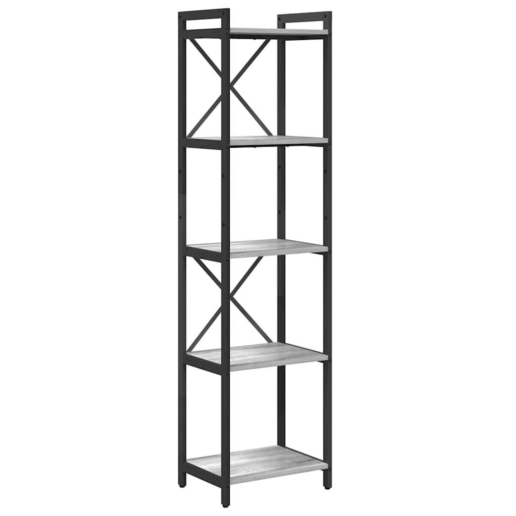 Libreria Grigio sonoma 40 x 30 x 155 cm Legno multistrato