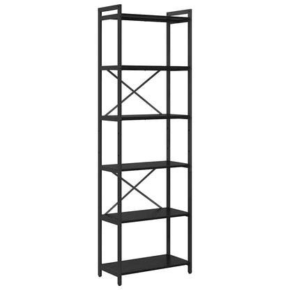 Libreria Rovere Nero 60 x 30 x 189,5 cm Legno multistrato