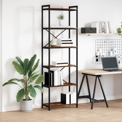 Libreria Rovere fumÃƒÂ© 60 x 30 x 189,5 cm Legno multistrato