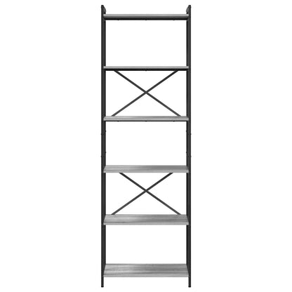 Libreria Grigio sonoma 60 x 30 x 189,5 cm Legno multistrato