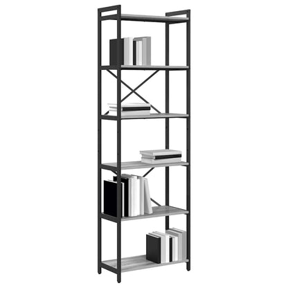 Libreria Grigio sonoma 60 x 30 x 189,5 cm Legno multistrato