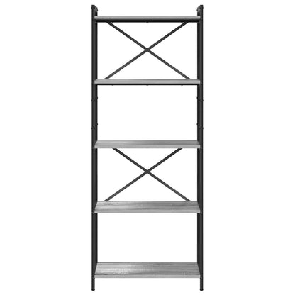 Libreria Grigio sonoma 60 x 30 x 155 cm Legno multistrato