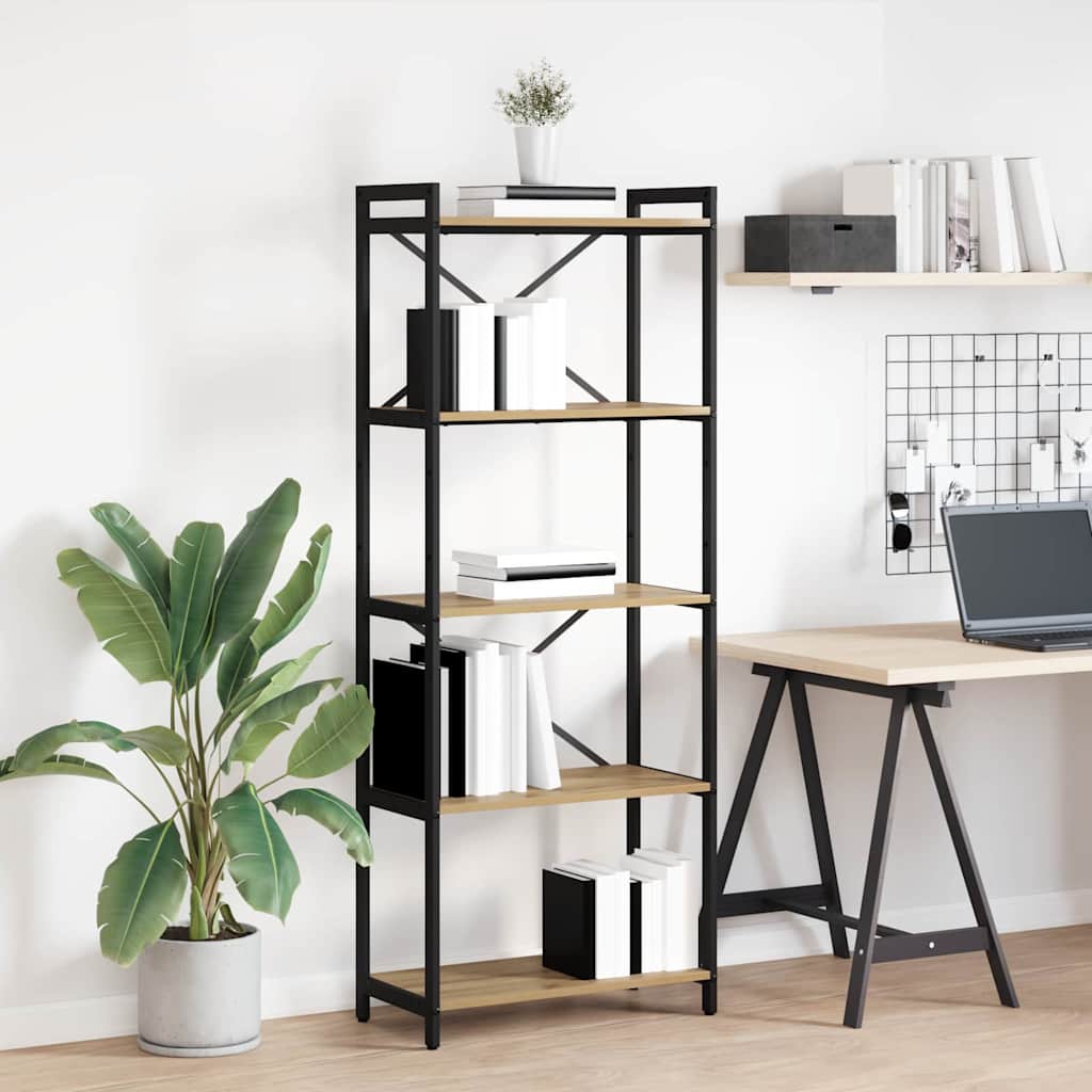 Libreria Rovere artigianale 60 x 30 x 155 cm Legno multistrato