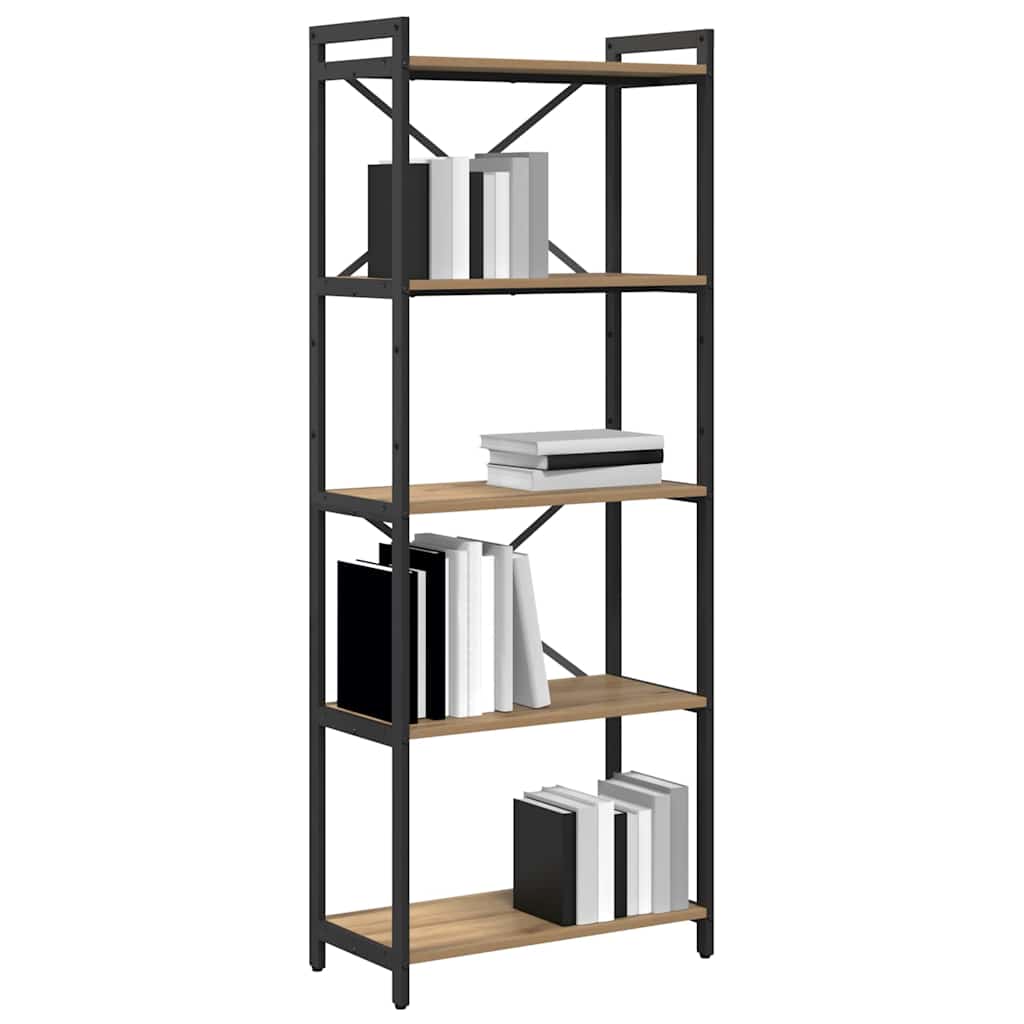 Libreria Rovere artigianale 60 x 30 x 155 cm Legno multistrato