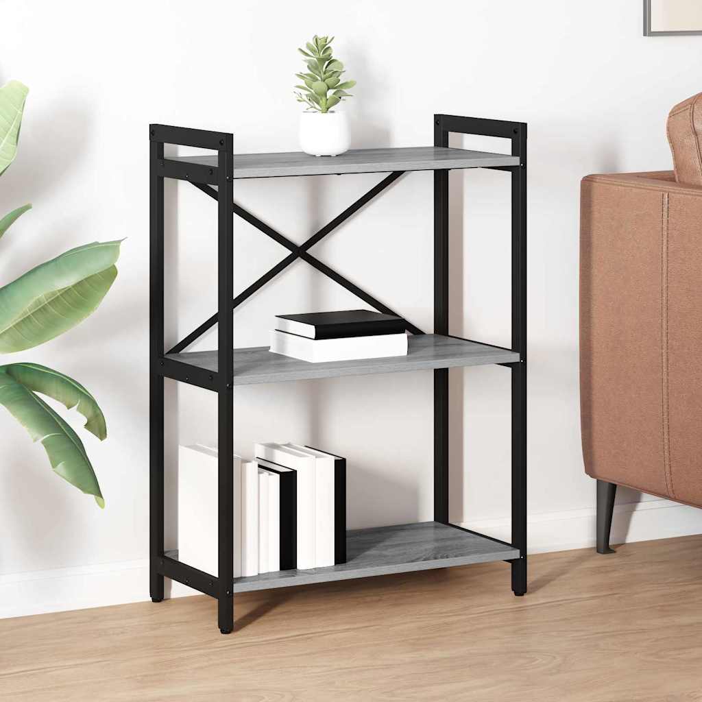 Libreria Grigio sonoma 60 x 30 x 85 cm Legno multistrato