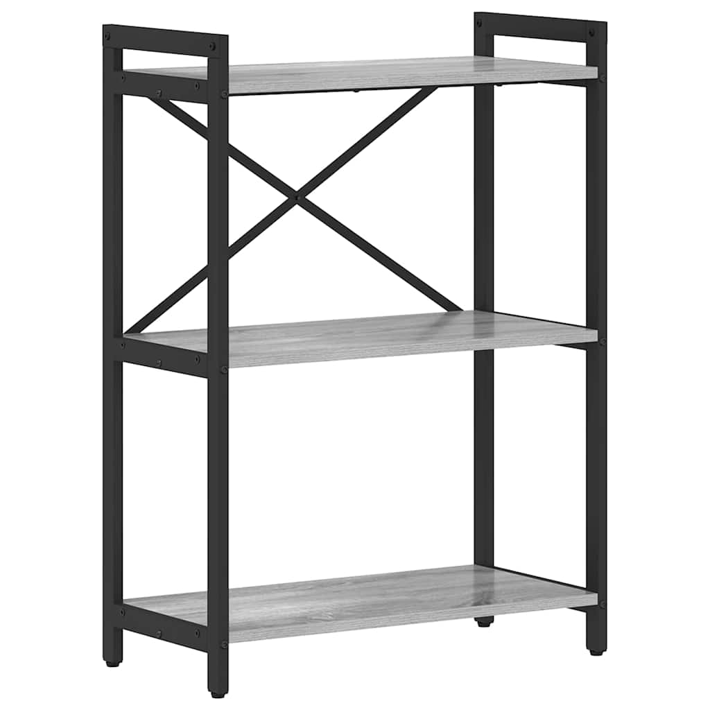 Libreria Grigio sonoma 60 x 30 x 85 cm Legno multistrato