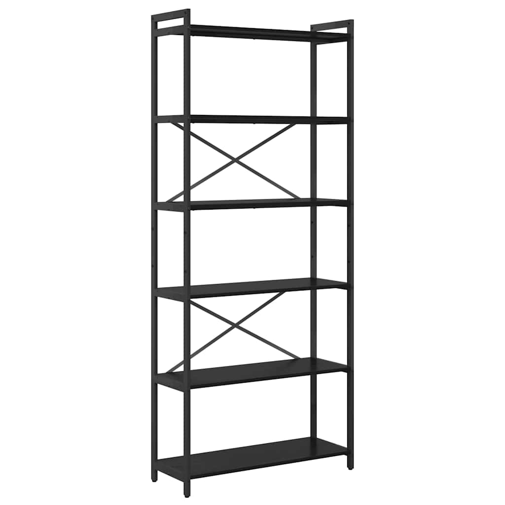 Libreria Rovere Nero 40 x 30 x 85 cm Legno multistrato