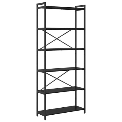 Libreria Rovere Nero 80 x 30 x 189,5 cm Legno multistrato