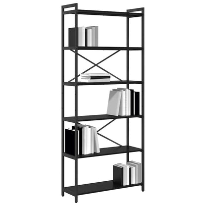 Libreria Rovere Nero 40 x 30 x 85 cm Legno multistrato