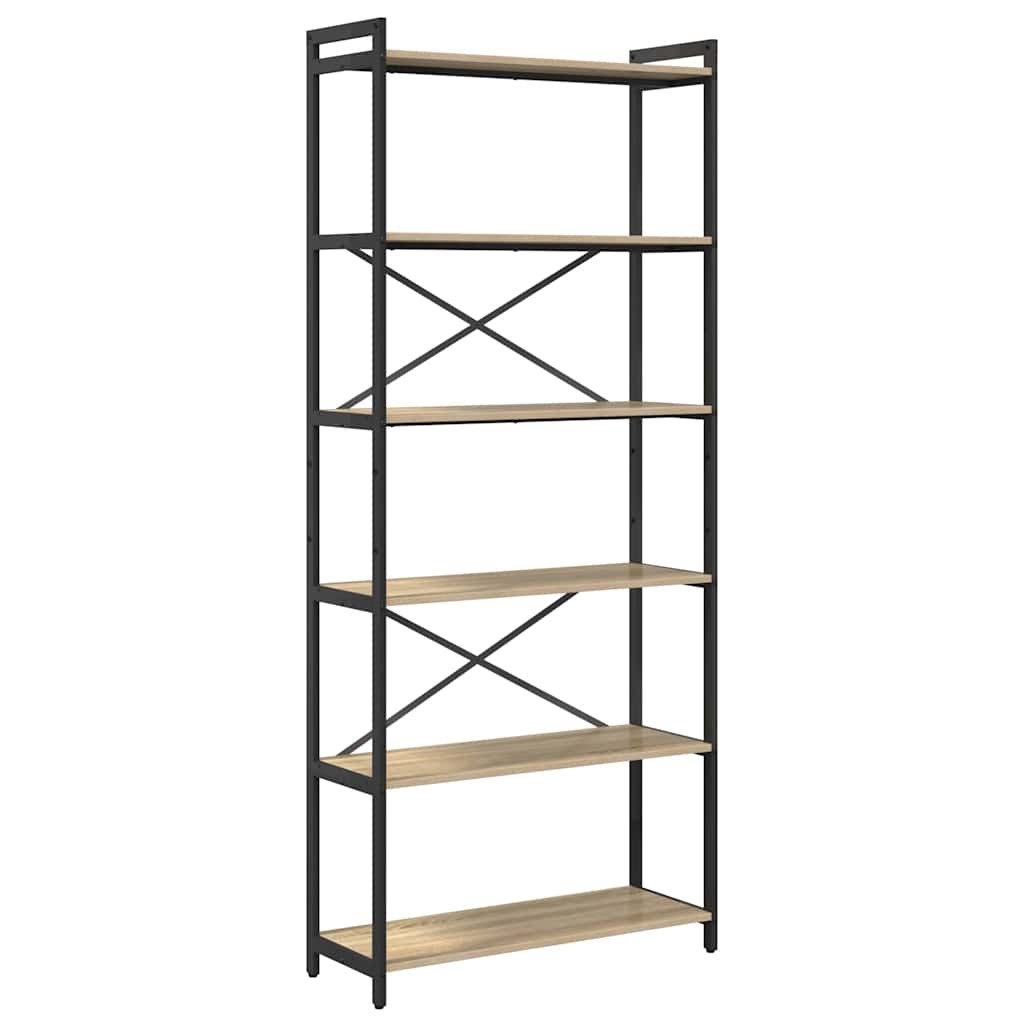 Libreria Rovere Sonoma 80 x 30 x 189,5 cm Legno multistrato