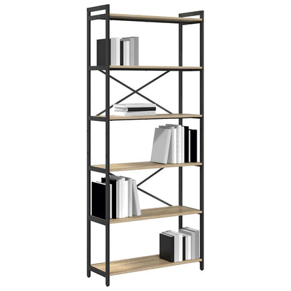 Libreria Rovere Sonoma 80 x 30 x 189,5 cm Legno multistrato