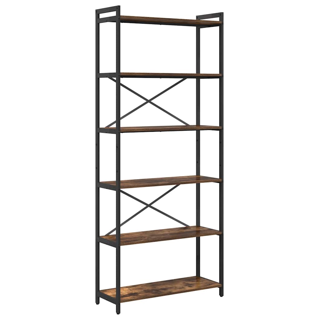 Libreria Rovere fumÃ© 80 x 30 x 189,5 cm Legno multistrato