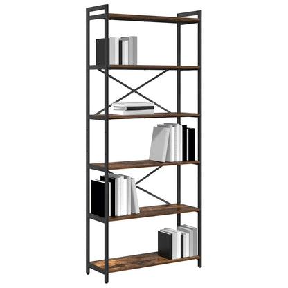 Libreria Rovere fumÃ© 40 x 30 x 85 cm Legno multistrato