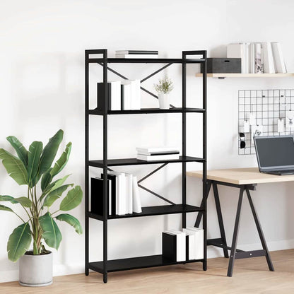 Libreria Rovere Nero 80 x 30 x 155 cm Legno multistrato