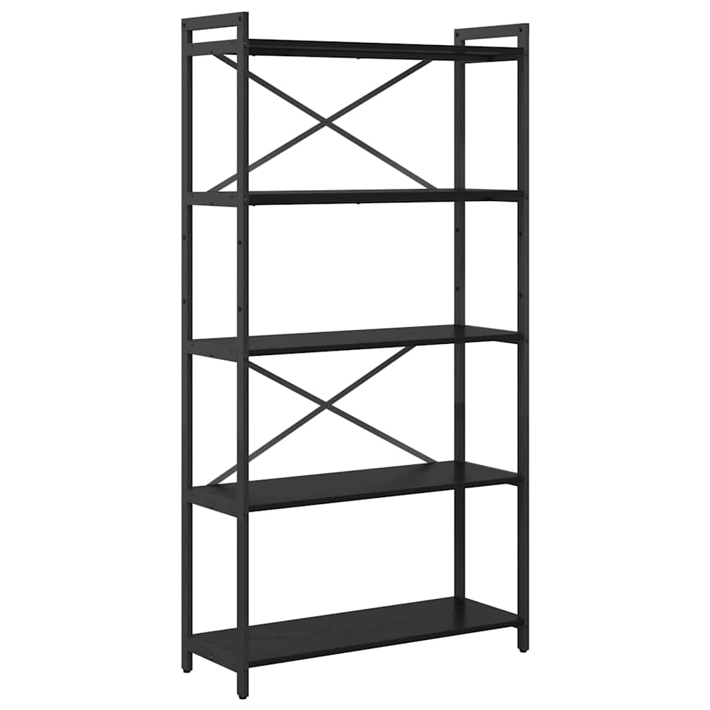 Libreria Rovere Nero 80 x 30 x 155 cm Legno multistrato