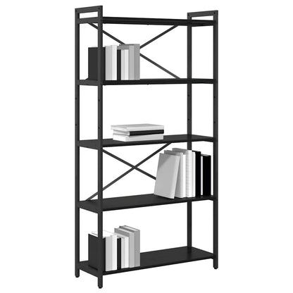 Libreria Rovere Nero 80 x 30 x 155 cm Legno multistrato