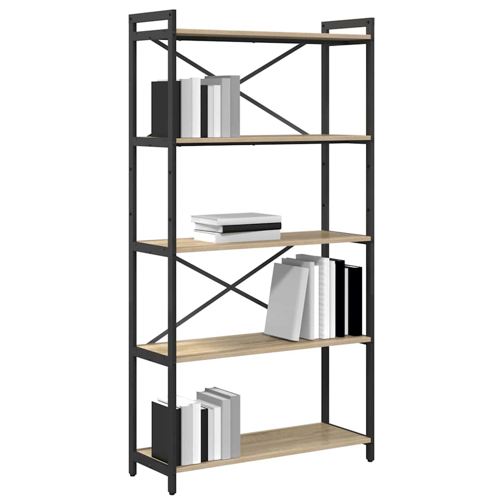 Libreria Rovere Sonoma 80 x 30 x 155 cm Legno multistrato
