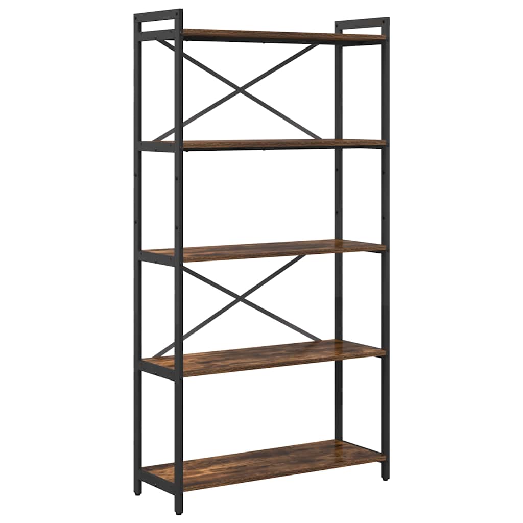 Libreria Rovere fumÃ© 80 x 30 x 155 cm Legno multistrato