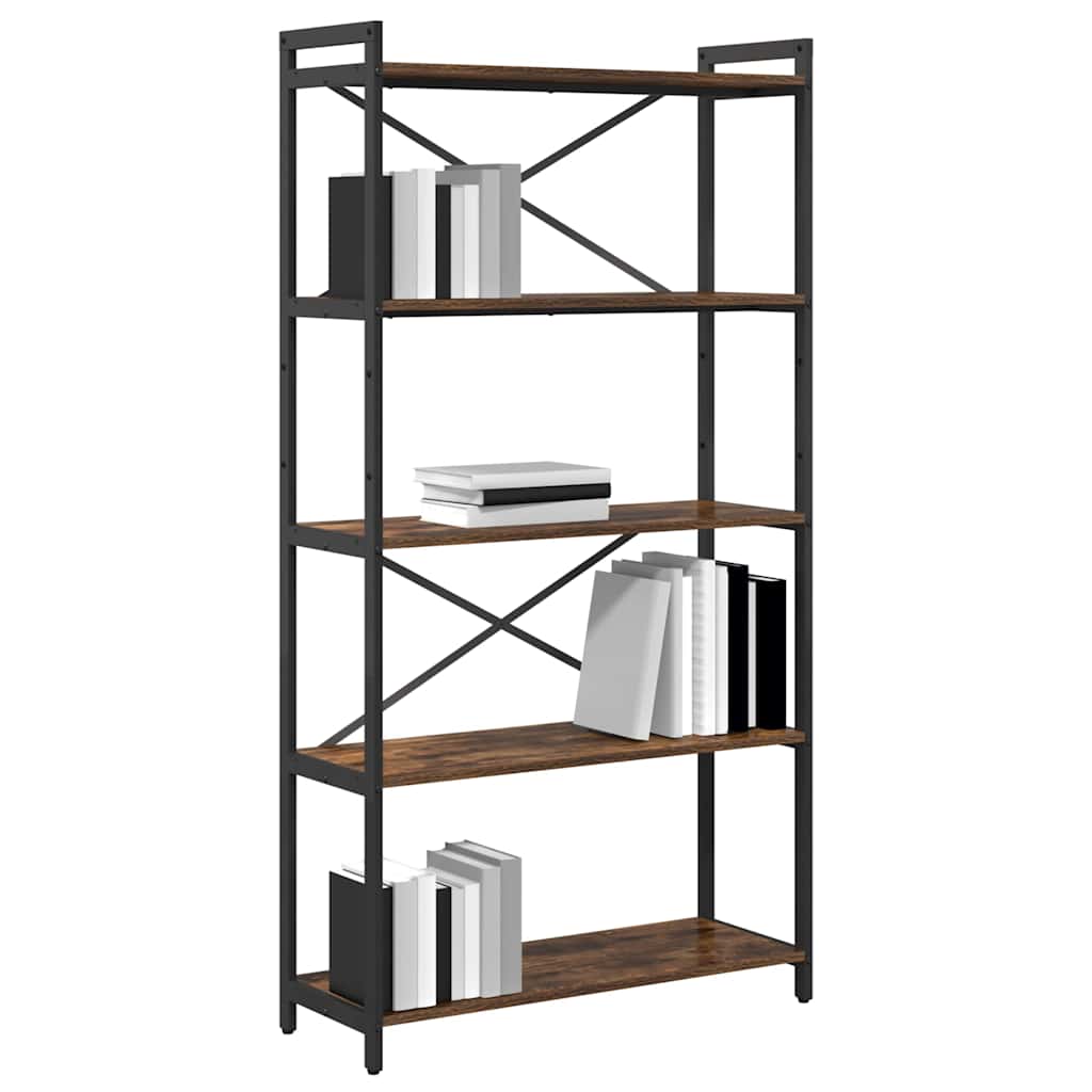 Libreria Rovere fumÃ© 80 x 30 x 155 cm Legno multistrato