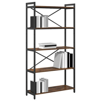 Libreria Rovere fumÃ© 80 x 30 x 155 cm Legno multistrato