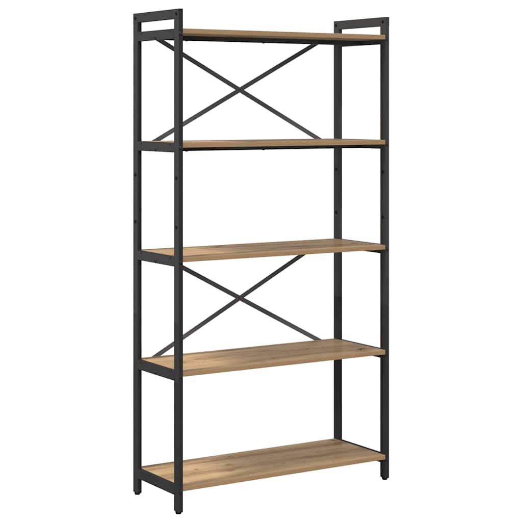 Libreria Rovere artigianale 80 x 30 x 155 cm Legno multistrato