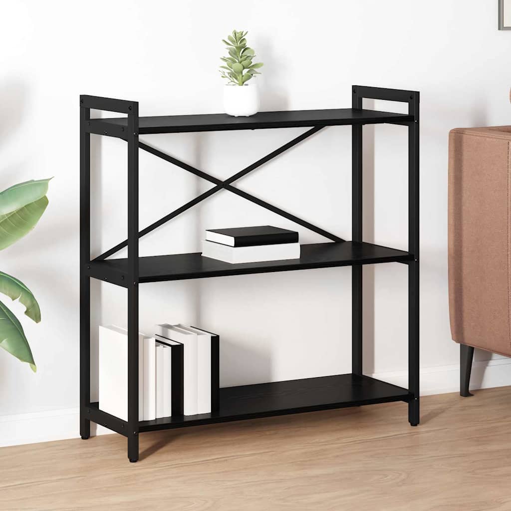 Libreria Rovere Nero 80 x 30 x 85 cm Legno multistrato